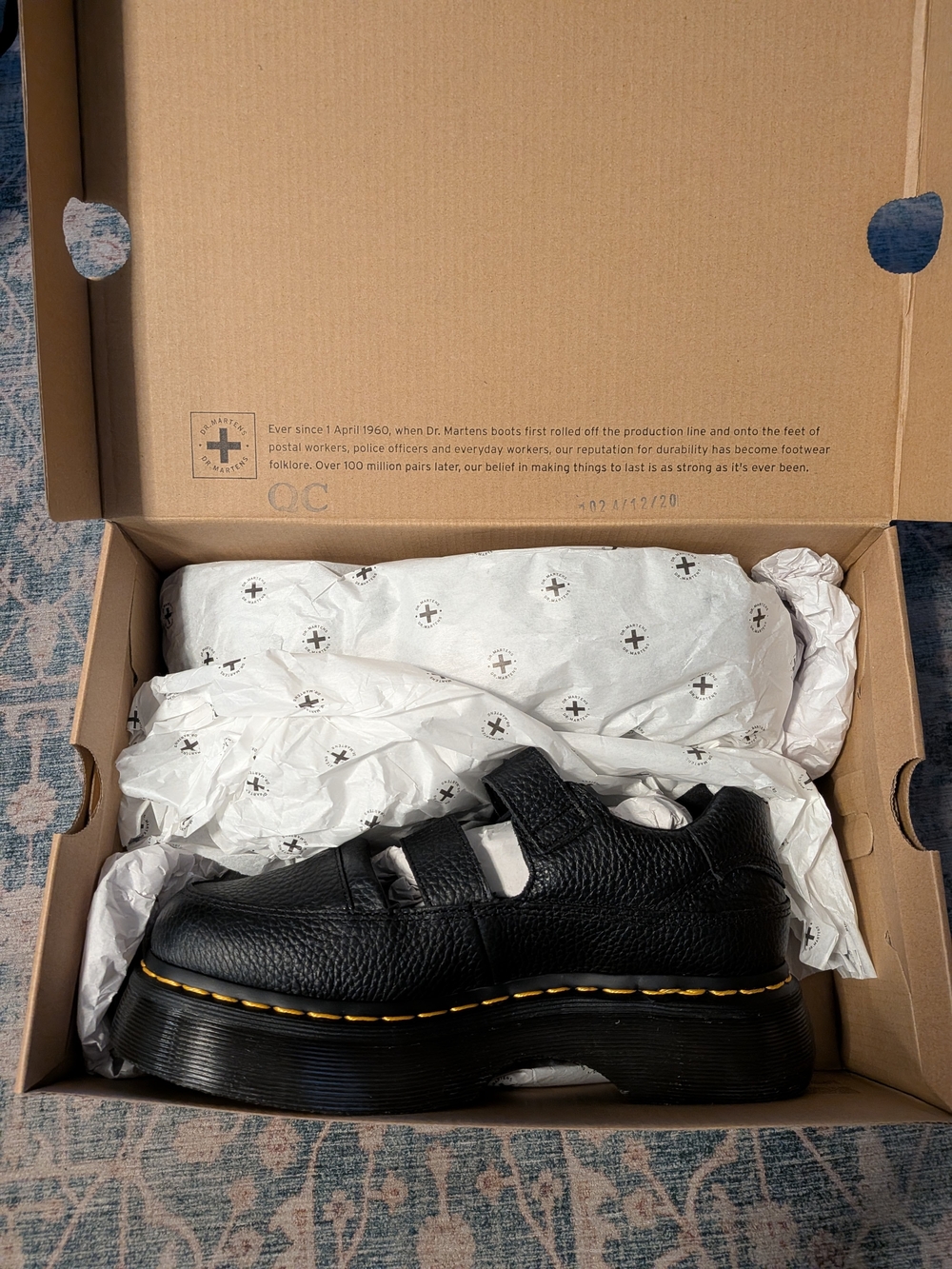 Dr. Martens AirWair Buzz Mary Jane Black Nappa Leather - Picture 3 of 5